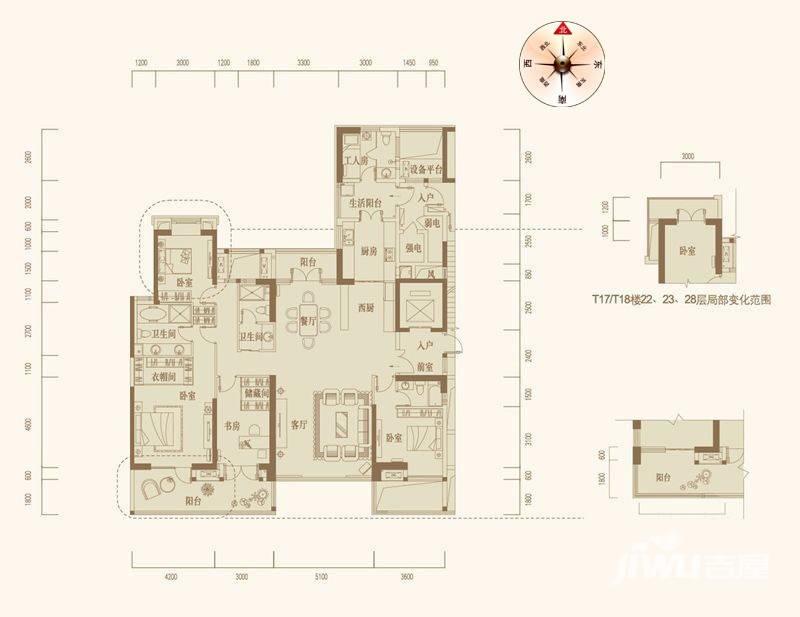 纯水岸·东湖4室2厅3卫237㎡户型图