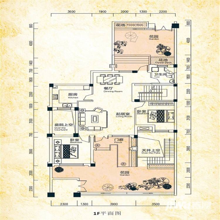 龙苑澜岸5室4厅3卫191.5㎡户型图