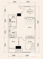 smart公寓1室1厅1卫69㎡户型图