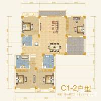 中大水墨兰轩普通住宅142㎡户型图