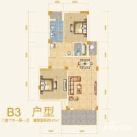 中大水墨兰轩普通住宅91㎡户型图