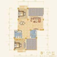 中大水墨兰轩普通住宅95㎡户型图