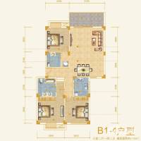 中大水墨兰轩普通住宅134㎡户型图