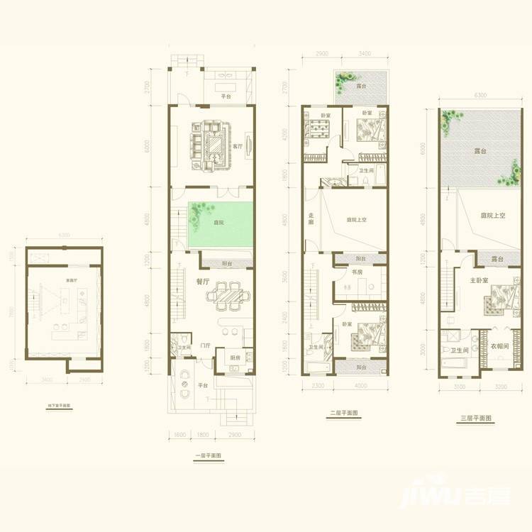 万科高尔夫城市花园普通住宅245㎡户型图