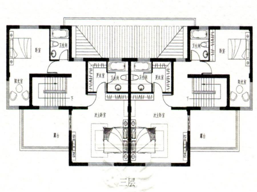 弘建公园国际普通住宅311.5㎡户型图