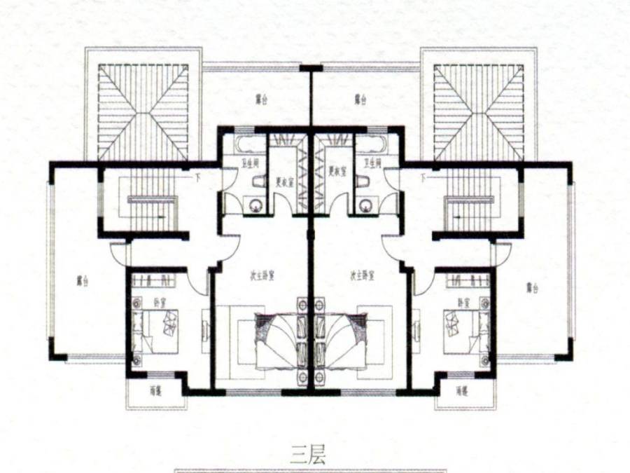 弘建公园国际普通住宅317.2㎡户型图