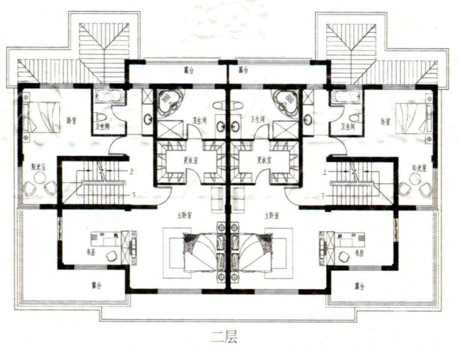 弘建公园国际普通住宅311.5㎡户型图