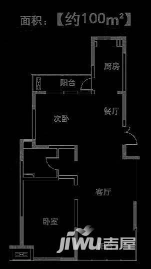 创智天地普通住宅100㎡户型图