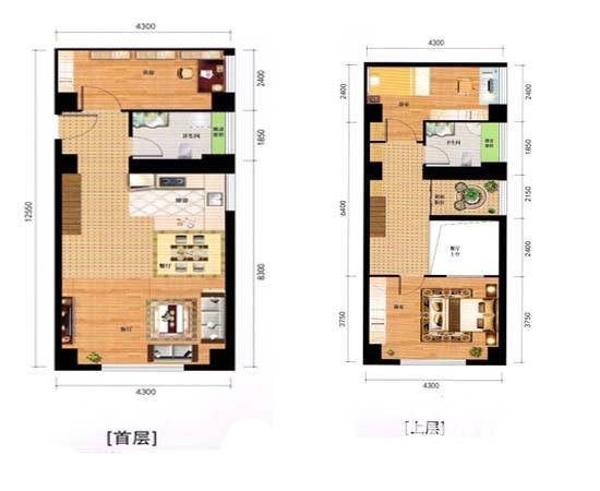 天悦城3室2厅2卫161.7㎡户型图