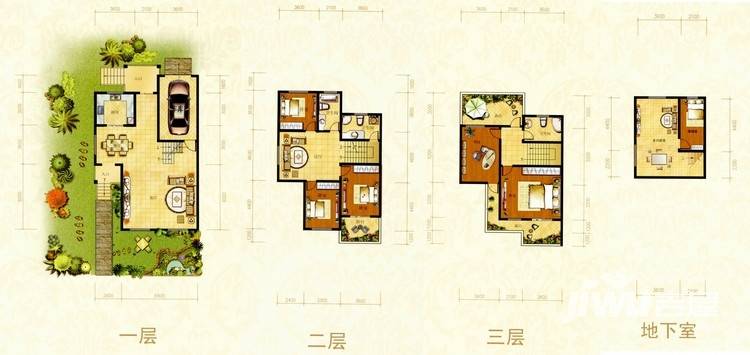 君越湾普通住宅45㎡户型图