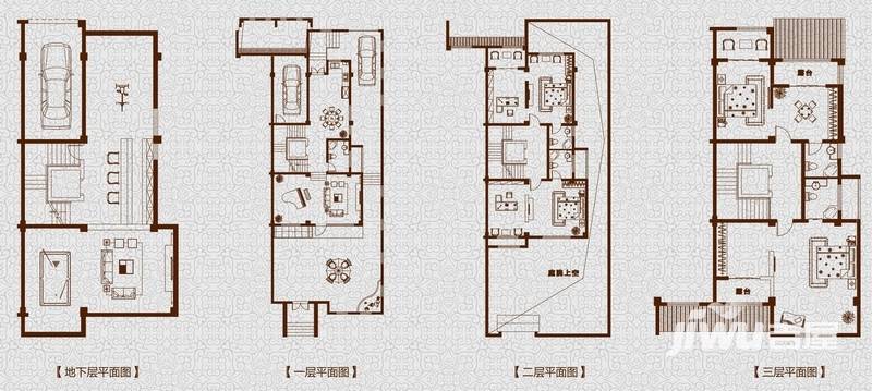 中天御苑雙拼別墅戶型b1