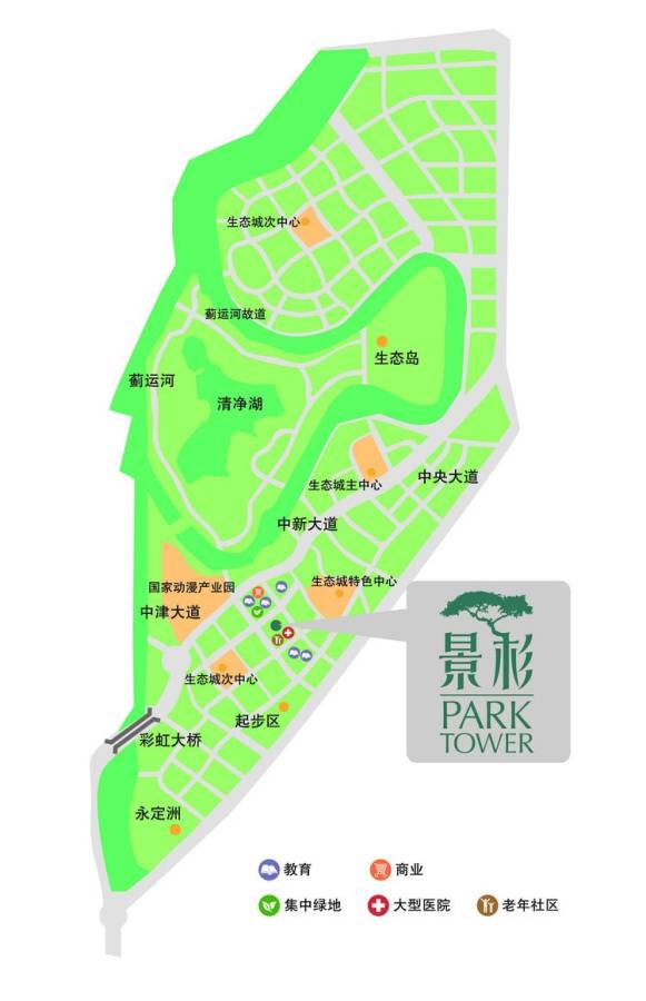 Park Tower 景杉位置交通图图片