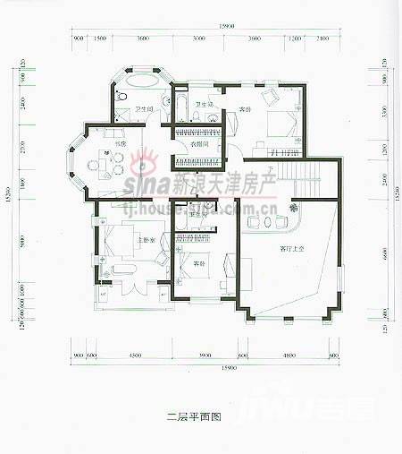 合生京津新城4室4厅0卫388.9㎡户型图