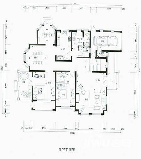 合生京津新城4室4厅0卫388.9㎡户型图