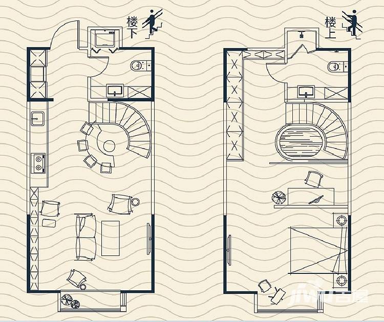 拾光汇普通住宅53㎡户型图