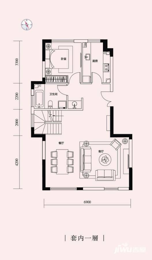 红星国际广场普通住宅144㎡户型图