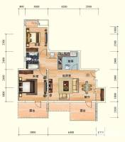 巴登巴登普通住宅88.3㎡户型图