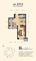 新梅江雅境新枫尚普通住宅61㎡户型图