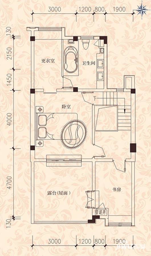 天山御府2室1厅0卫户型图