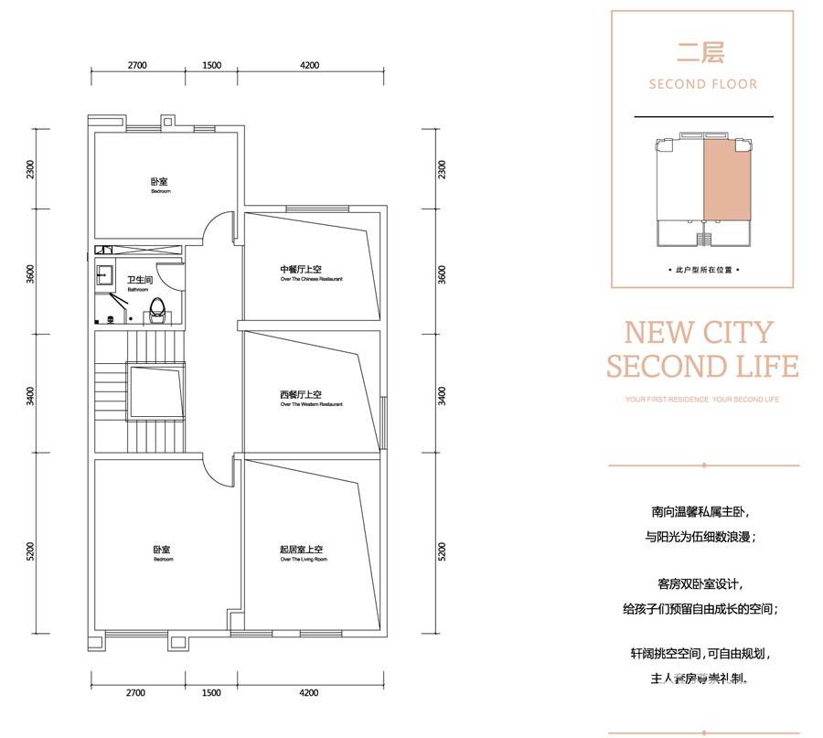 富力新城4室3厅3卫190㎡户型图