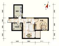 耀华新天地普通住宅53.6㎡户型图