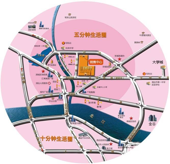 东城御峰位置交通图1