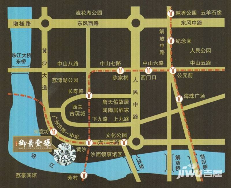 珠光御景壹號位置交通图