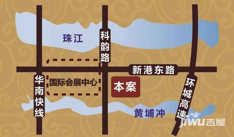 琶洲壹號位置交通图图片