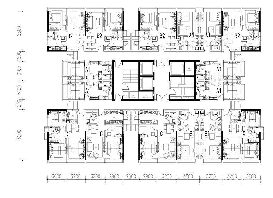 保利大都汇（商用）普通住宅740.9㎡户型图