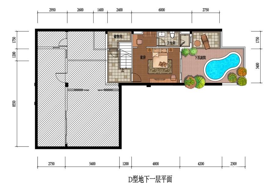 远洋芙蓉墅5室2厅5卫218㎡户型图