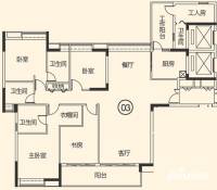 越秀·可逸江畔(商用)5室2厅4卫197㎡户型图