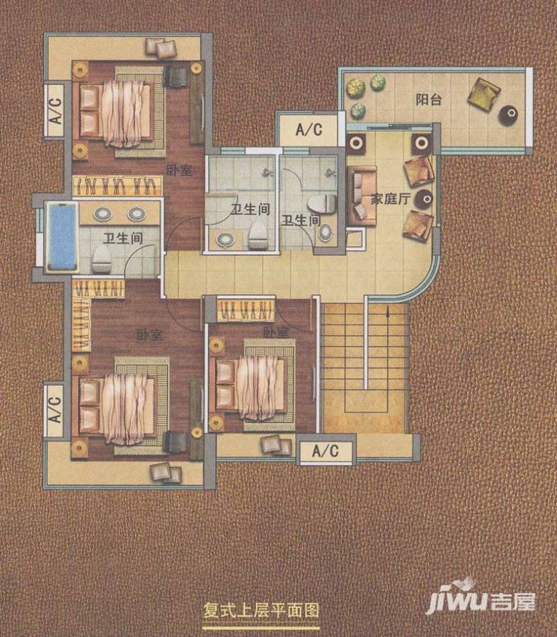 新世界嘉云府6室3厅5卫240㎡户型图