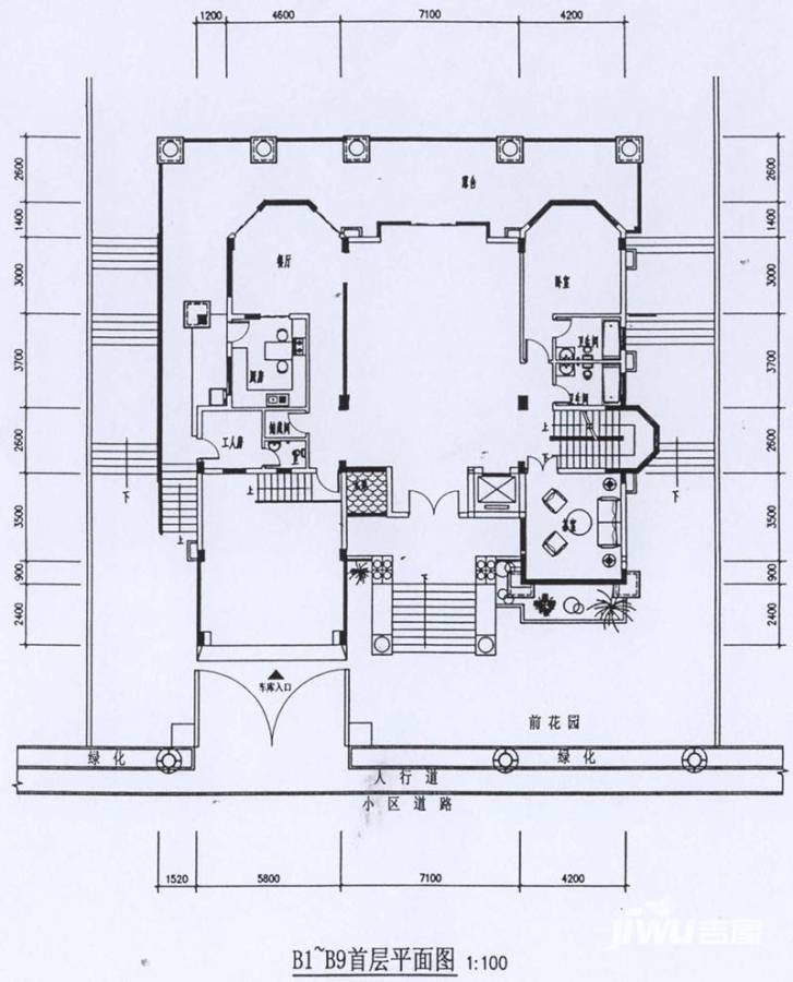 欧亚山庄2室2厅3卫户型图