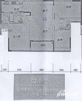 星晨时代豪庭3室2厅2卫132.1㎡户型图