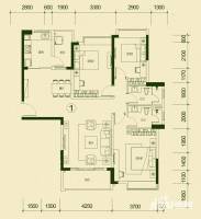 海伦春天3室2厅2卫132㎡户型图