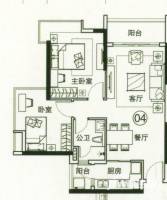 海伦春天普通住宅76.9㎡户型图