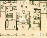 海伦春天普通住宅105㎡户型图