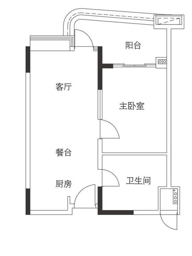 雅居乐富春山居普通住宅70.6㎡户型图