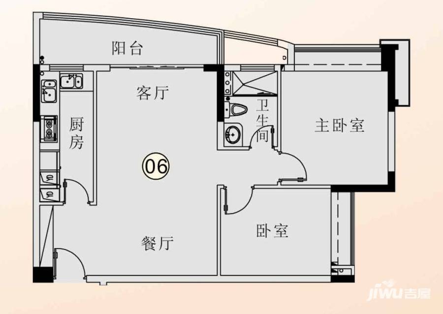 庄士映蝶蓝湾普通住宅78㎡户型图