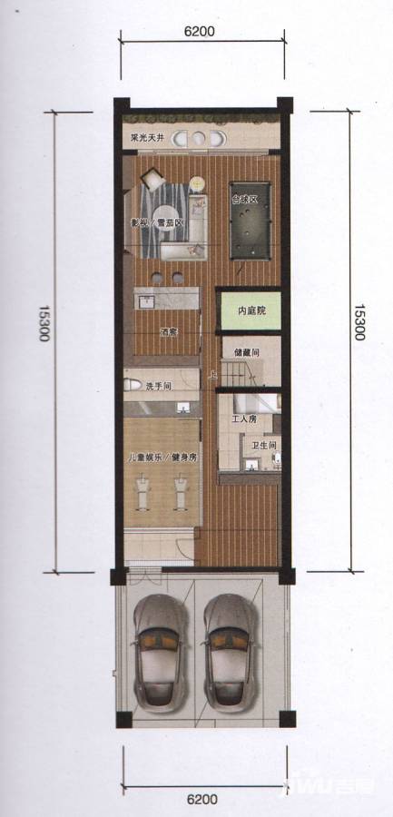 时代南湾普通住宅190㎡户型图