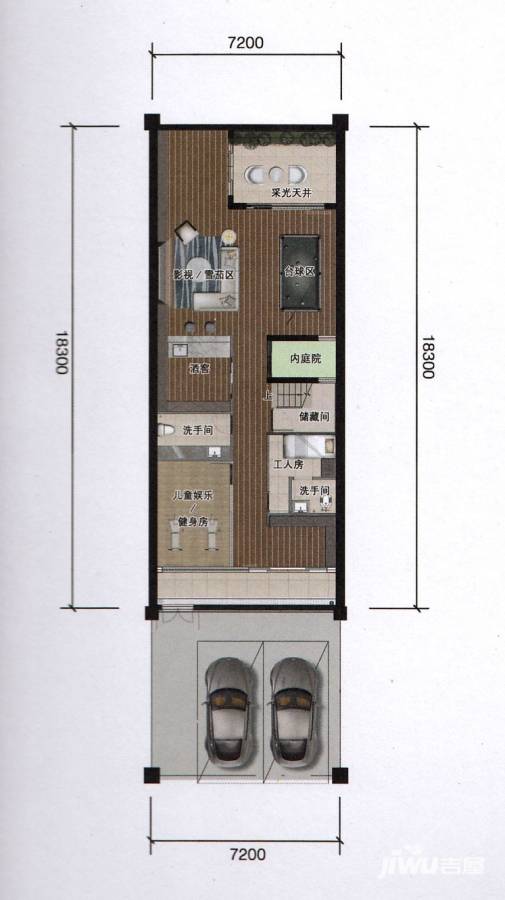 时代南湾普通住宅230㎡户型图