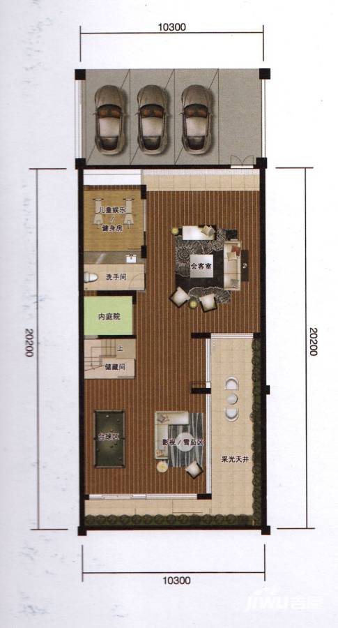 时代南湾普通住宅280㎡户型图