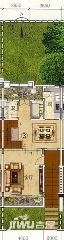 富力金港城5室2厅0卫232㎡户型图