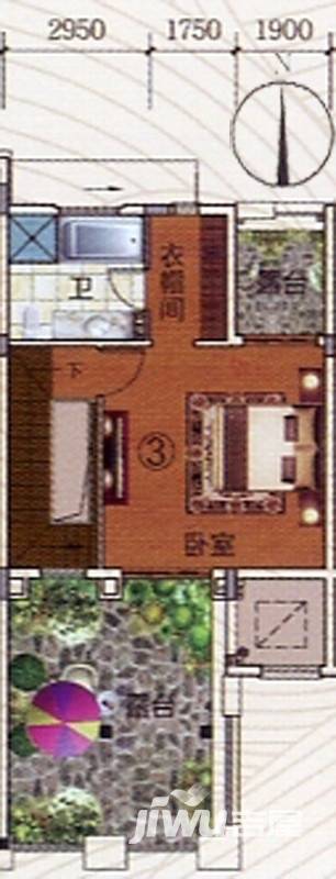 富力金港城5室2厅0卫223㎡户型图