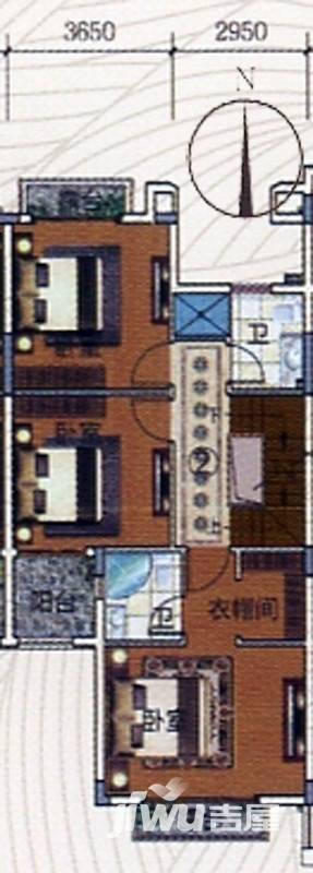 富力金港城5室2厅0卫224㎡户型图