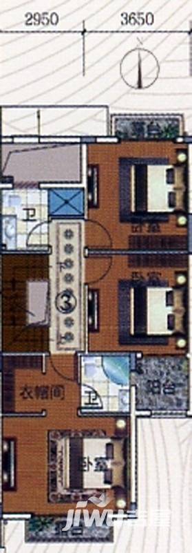 富力金港城5室2厅0卫224㎡户型图