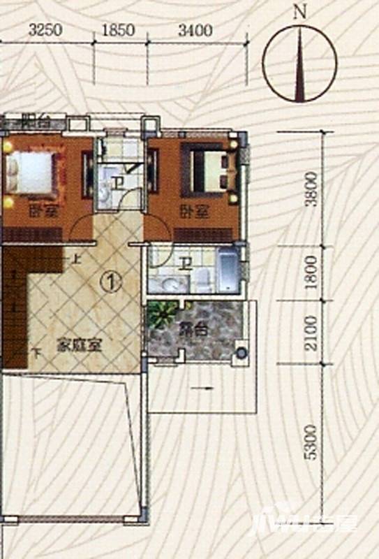 富力金港城4室3厅0卫207㎡户型图