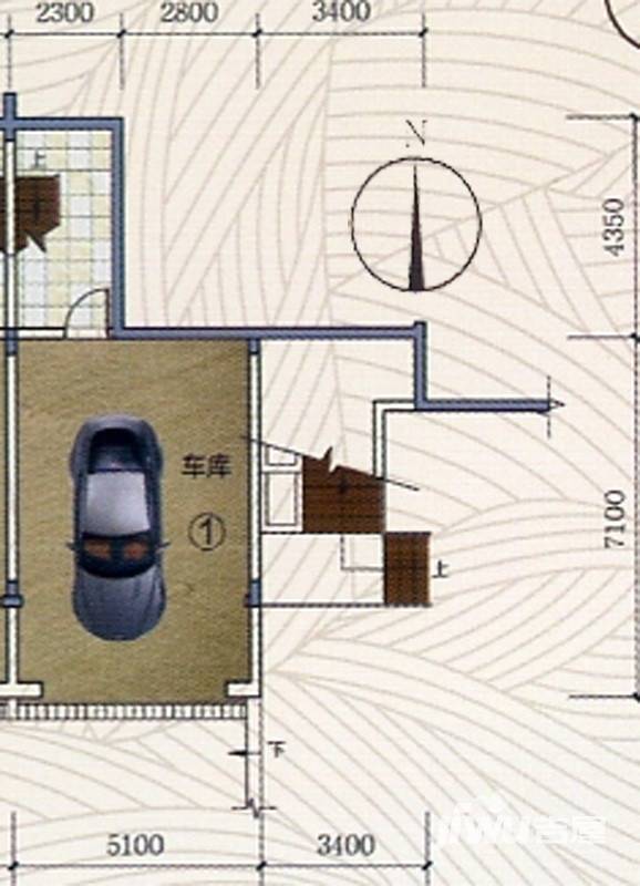 富力金港城5室2厅0卫254㎡户型图