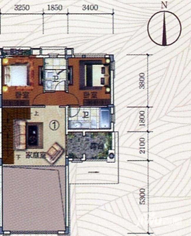 富力金港城5室2厅0卫254㎡户型图