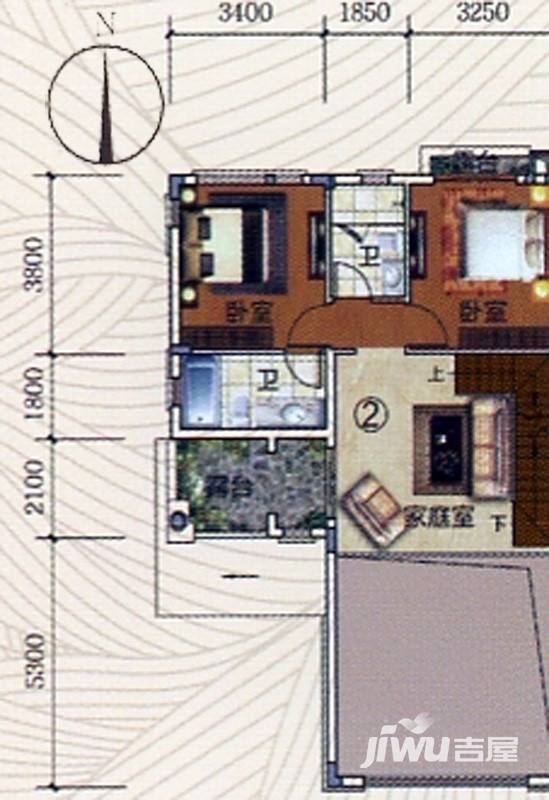 富力金港城5室2厅0卫254㎡户型图